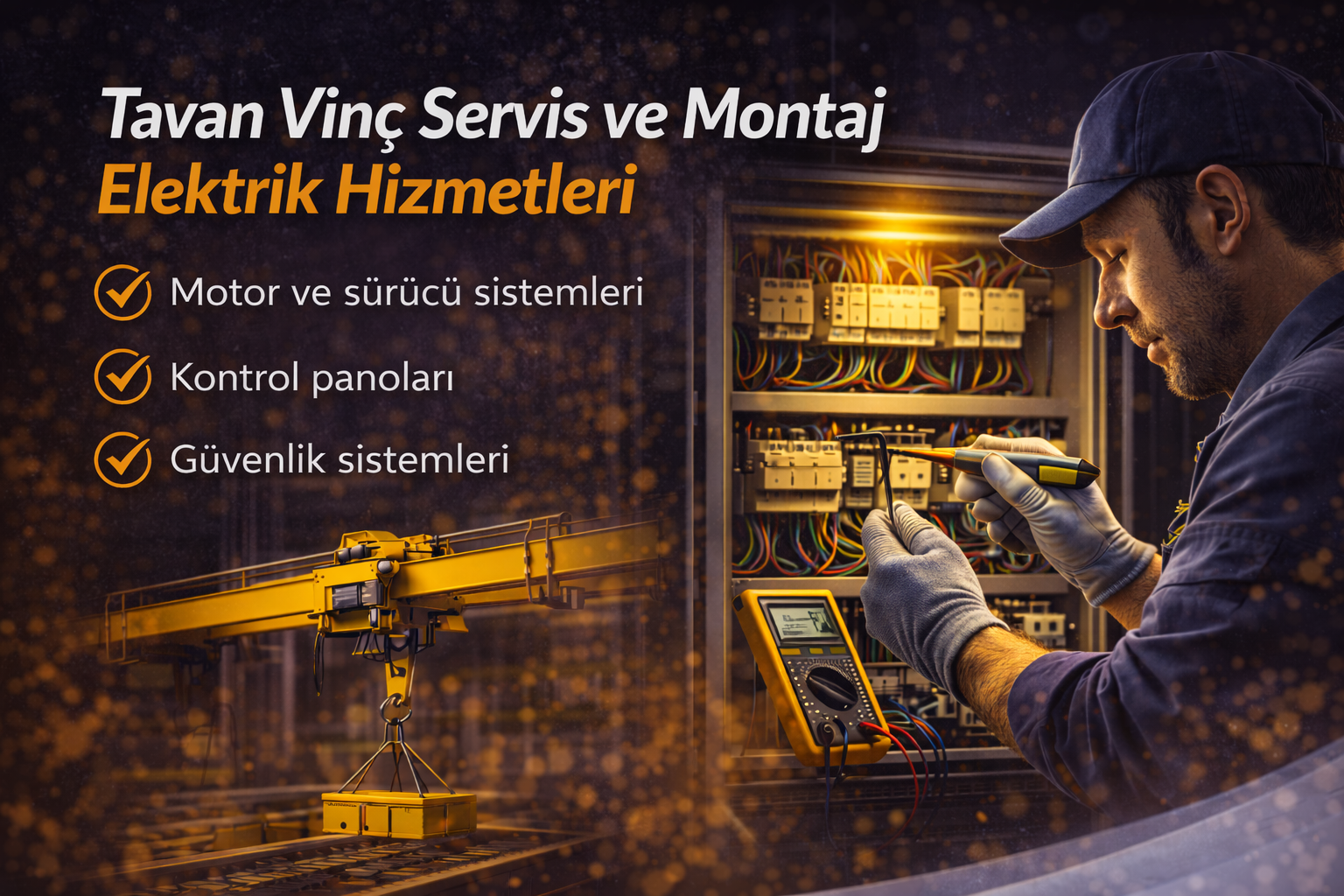 Tavan Vinç Servis ve Montaj Elektrik Hizmetleri